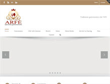 Tablet Screenshot of gastronomia-arfe.it